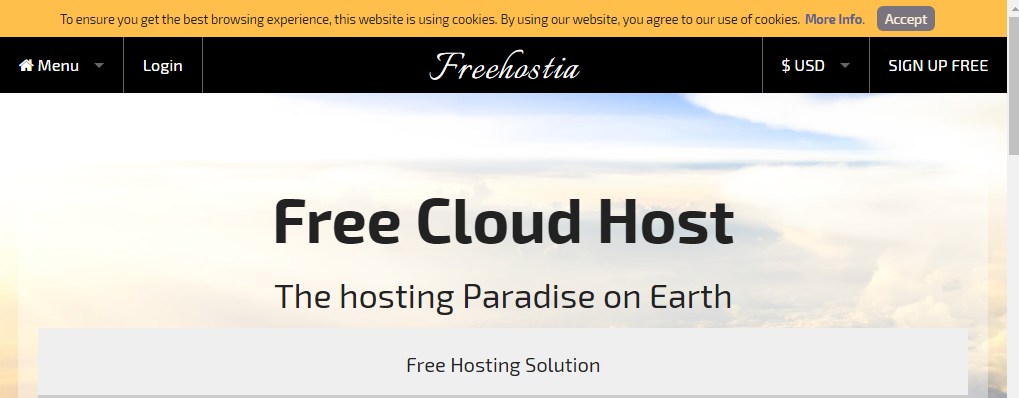Freehostia Free WordPress Hosting