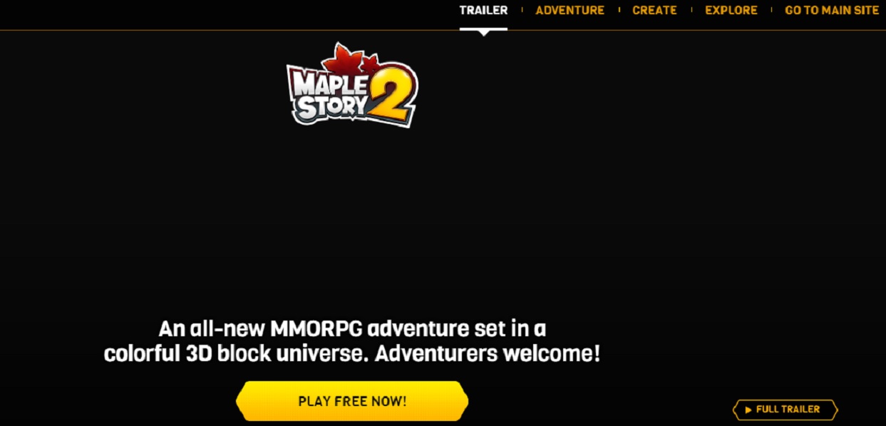 The MapleStory2 with avatars without download