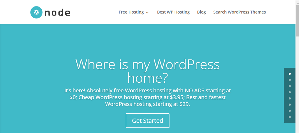 WPNode Free WordPress Hosting