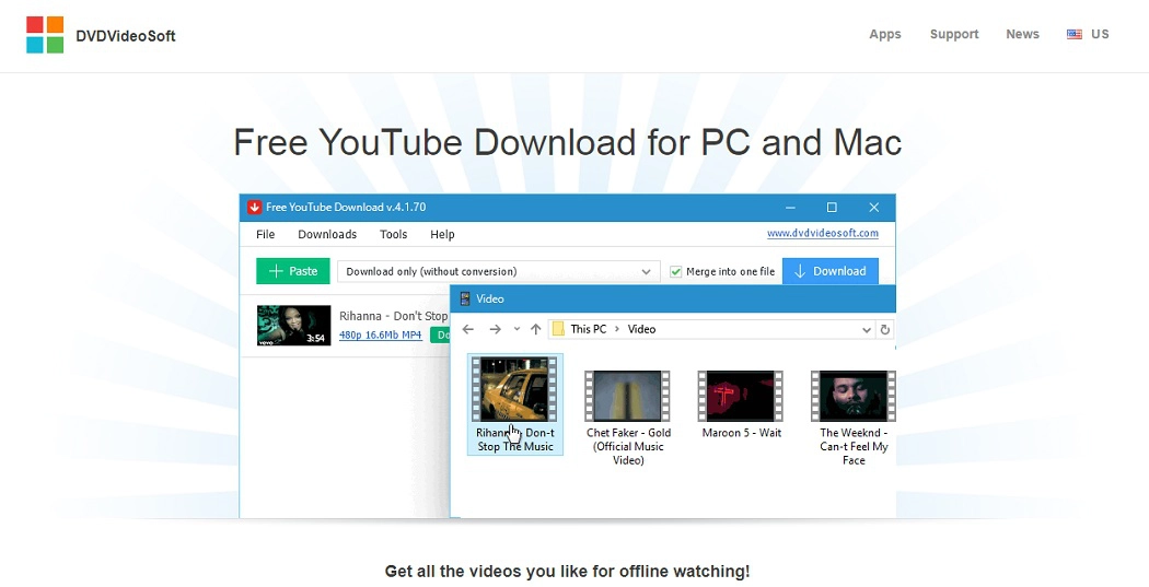 DVDVideoSoft Free YouTube Download