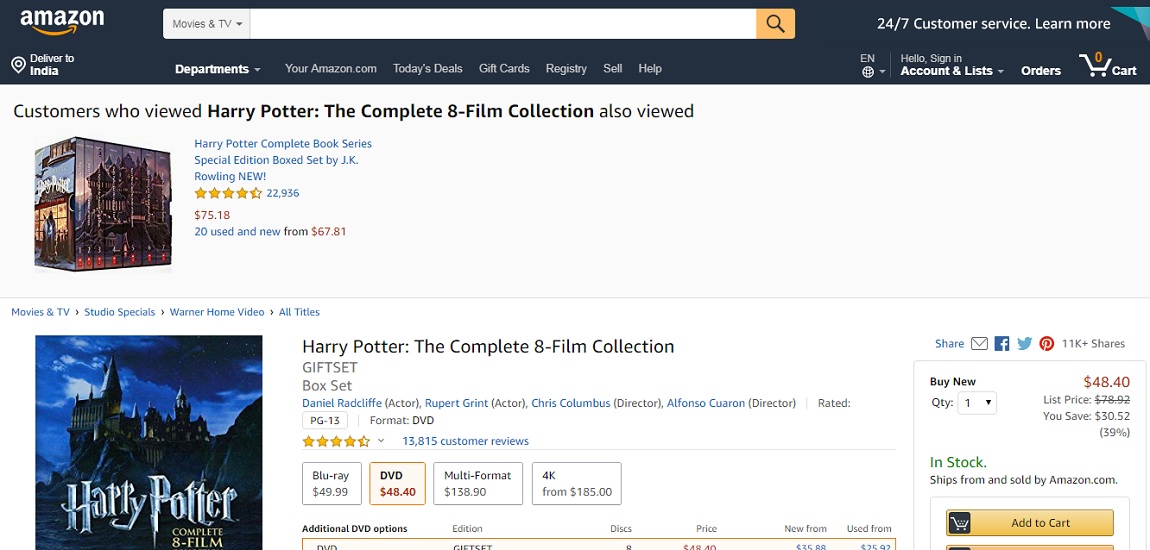 Harry Potter- The Complete Eight-Film Collection