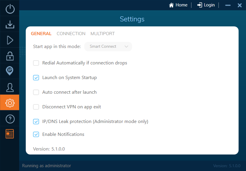 ivacyvpn client settings