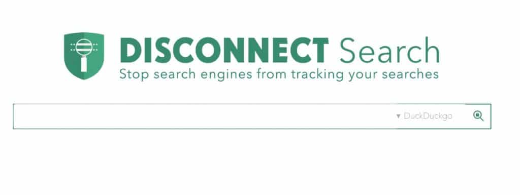 Disconnect Search engine