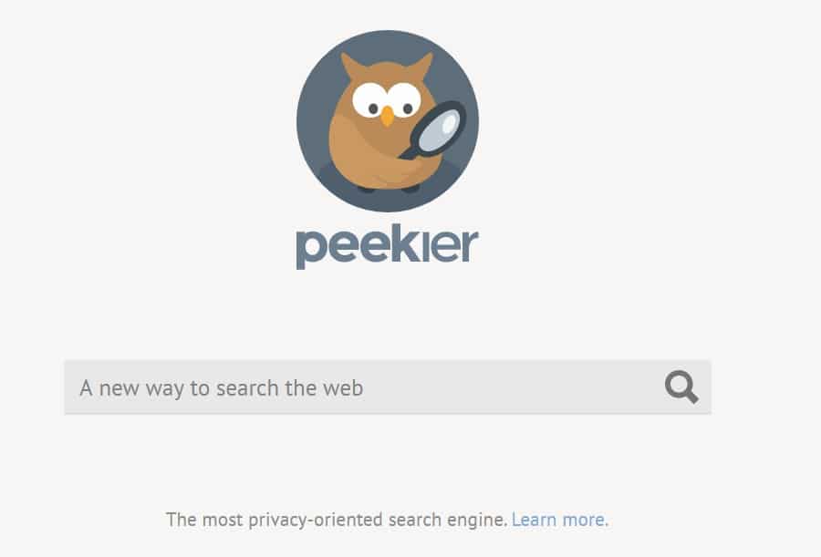 Peekier Search engine