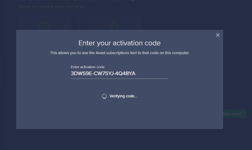 Free avast activation code