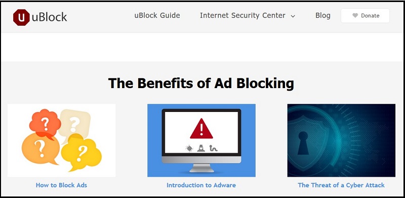 uBlock Plus Ad Blocker