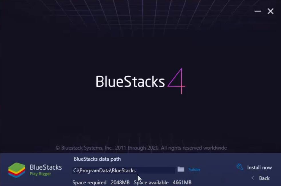 Bluestacks install step3