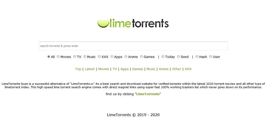 Lime Torrents streaming