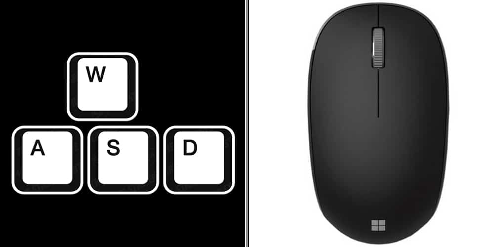 WASD and mouse