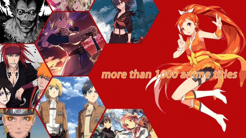 more than 1000 anime titles