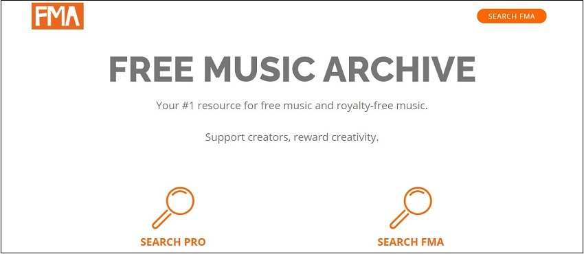 Free music archive overview