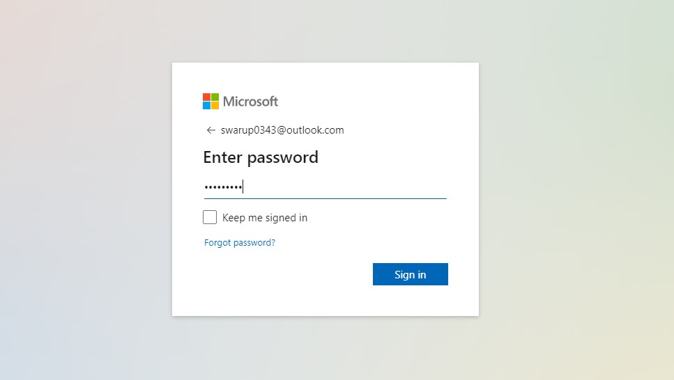 outlook sign-in