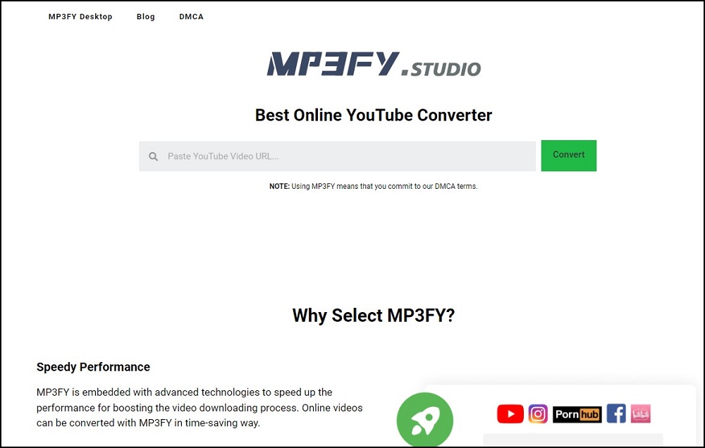 MP3FY YouTube to MP3 Converters
