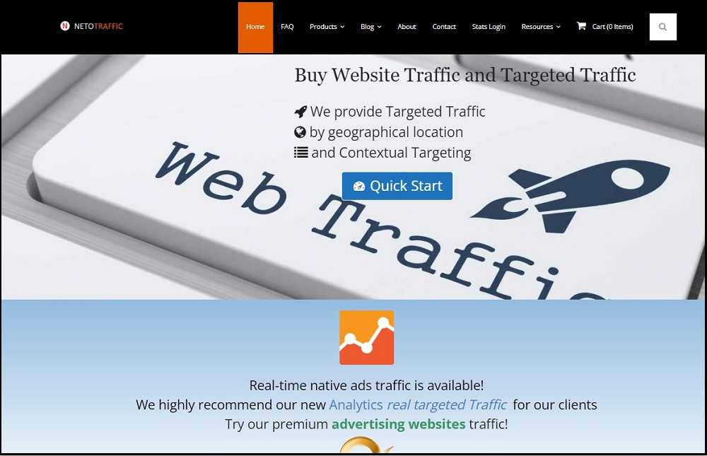 Neto Traffic for Buy Website Traffic