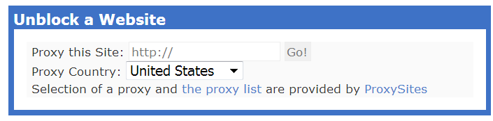 web proxy sites