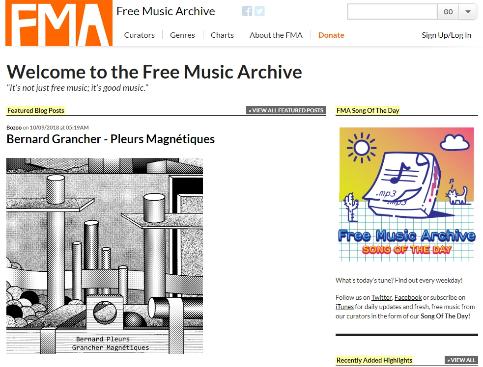 FreeMusicArchive To Download Music Albums