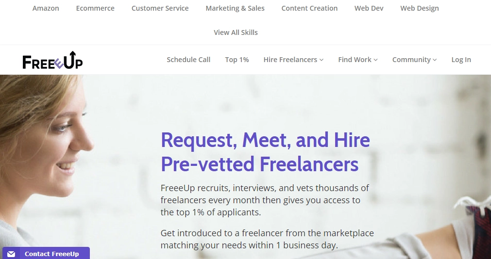 Freeup freelance websites for beginners