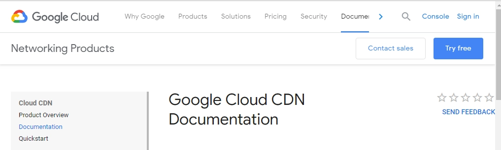 Google cloud CDN