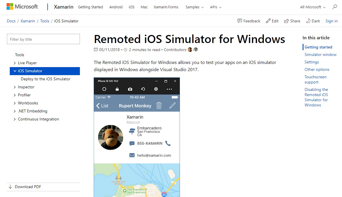Remoted iOS Simulator