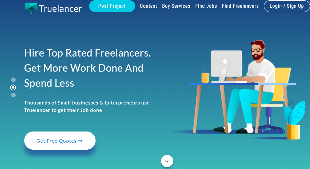 Truelancer website for beginners