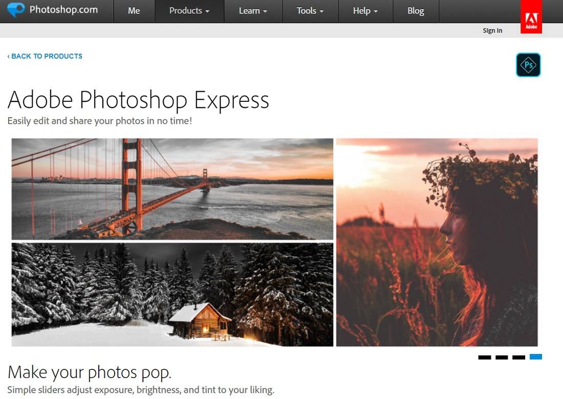 photoshop free online photo editors
