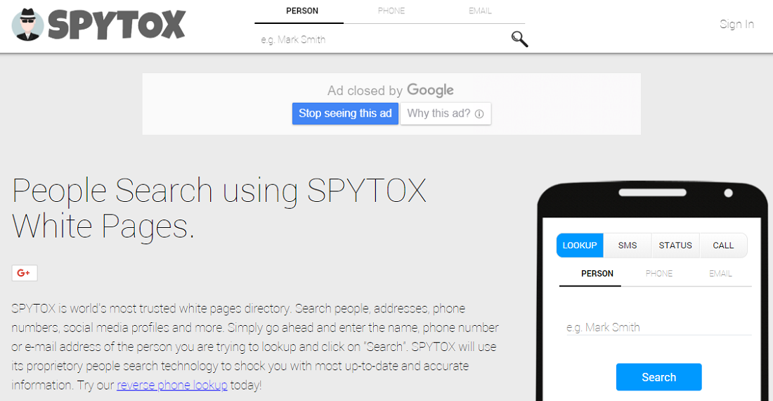 Spytox for free online call