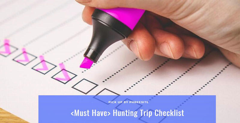 Hunting Trip Checklist
