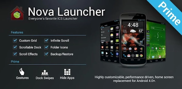 Nova Launcher Prime features