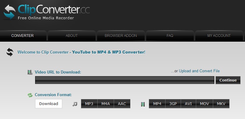 ClipConverter.cc online video downloaders