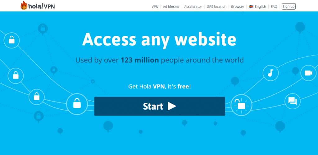how does hola vpn work