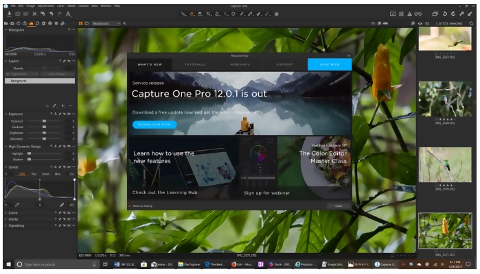 Capture One Pro interface