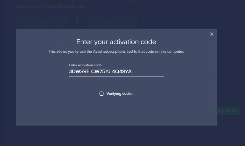 Free avast activation code