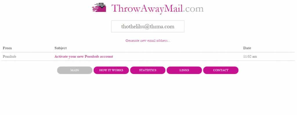 Throwaway Mail