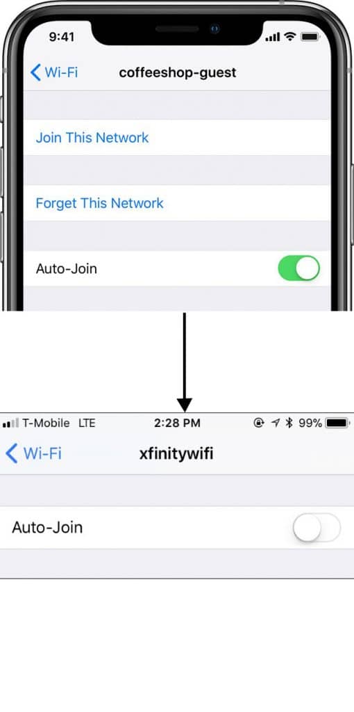 how to forget wifi4