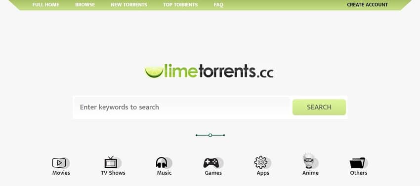 limetorrents features