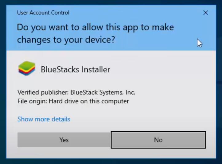 Bluestacks install step2