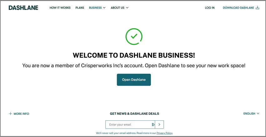 Dashlane Business Plan