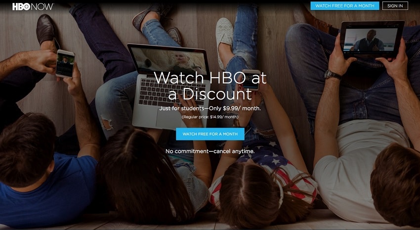 HBO Now Student Discount overview