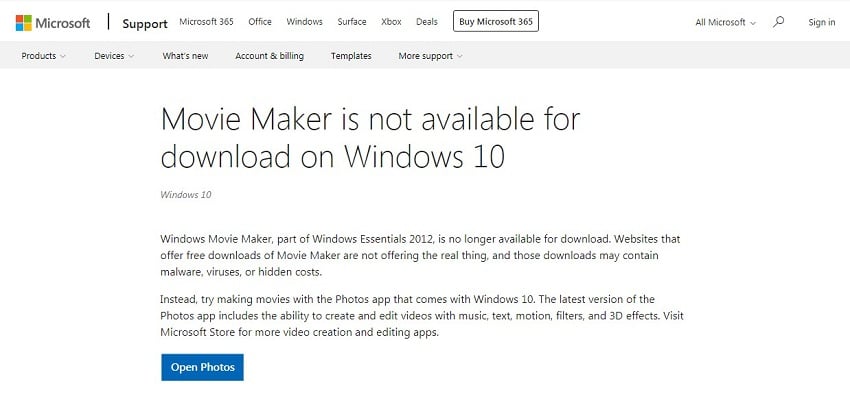 Windows 10 Movie Maker