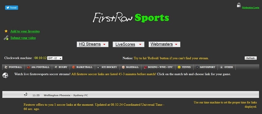 Firstrowsports streaming