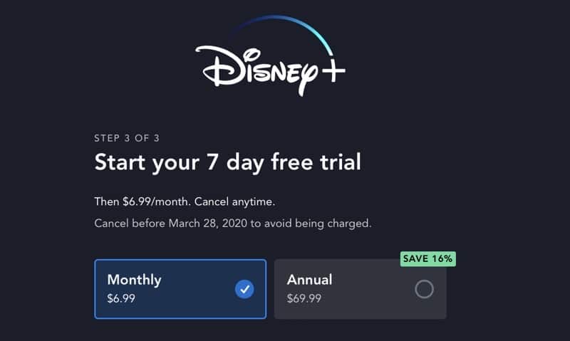 Free trial Disney