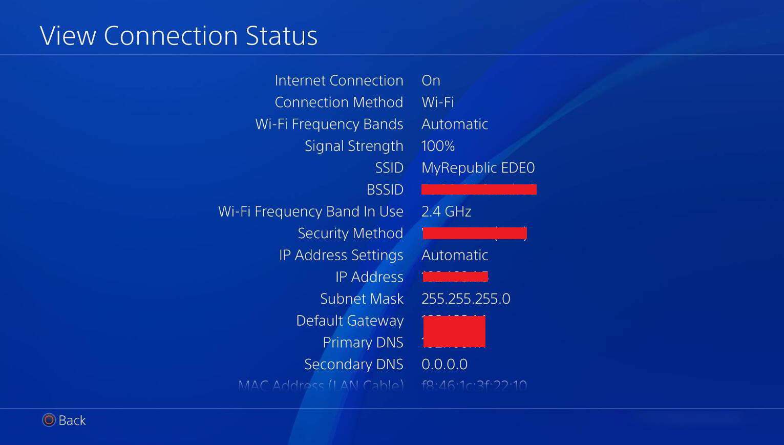 Как узнать ip адрес ps4