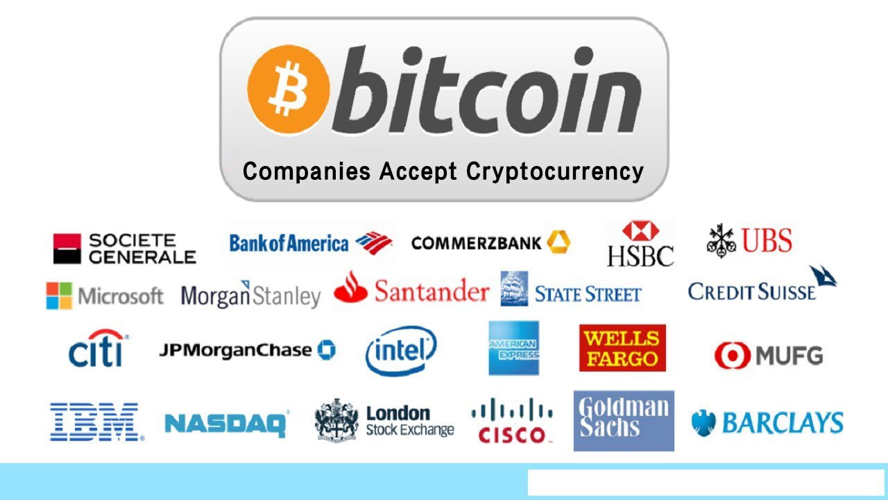 Companies Accept Cryptocurrency