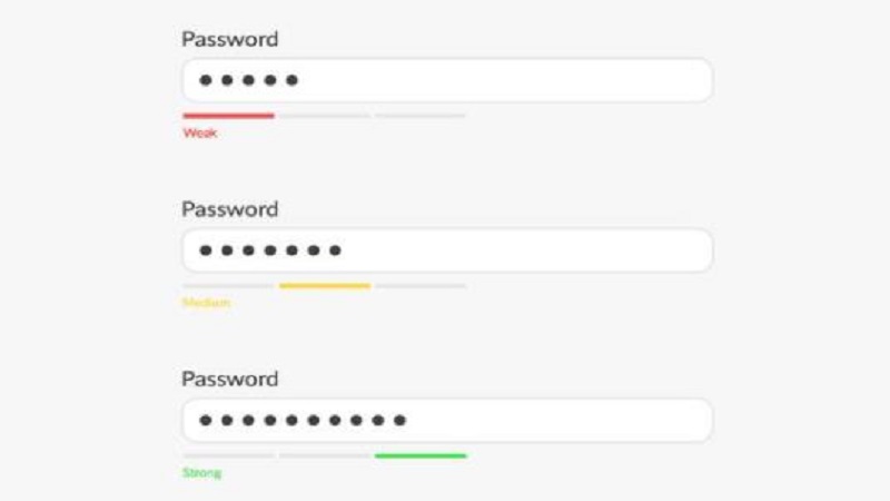 Set strong passwords