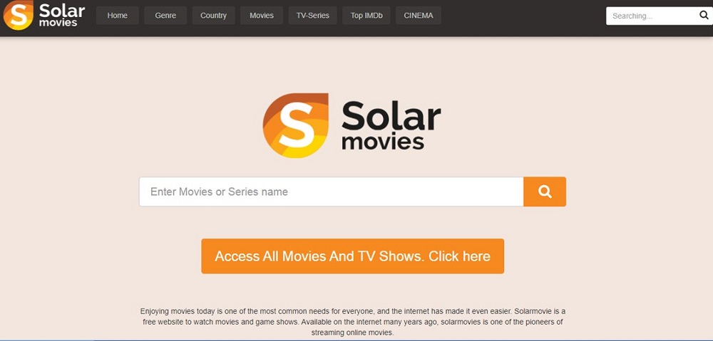 Solar Movies overview