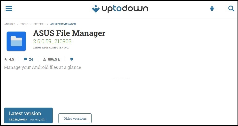 ASUS File Manager Download from Uptodown