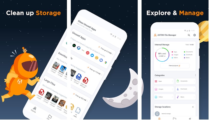 Astro File Manager from Google Play store