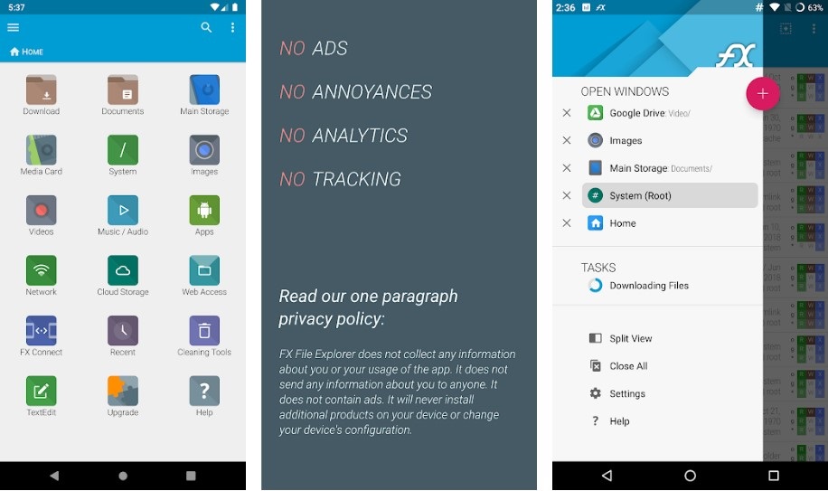 FX File Manager from Google Play store