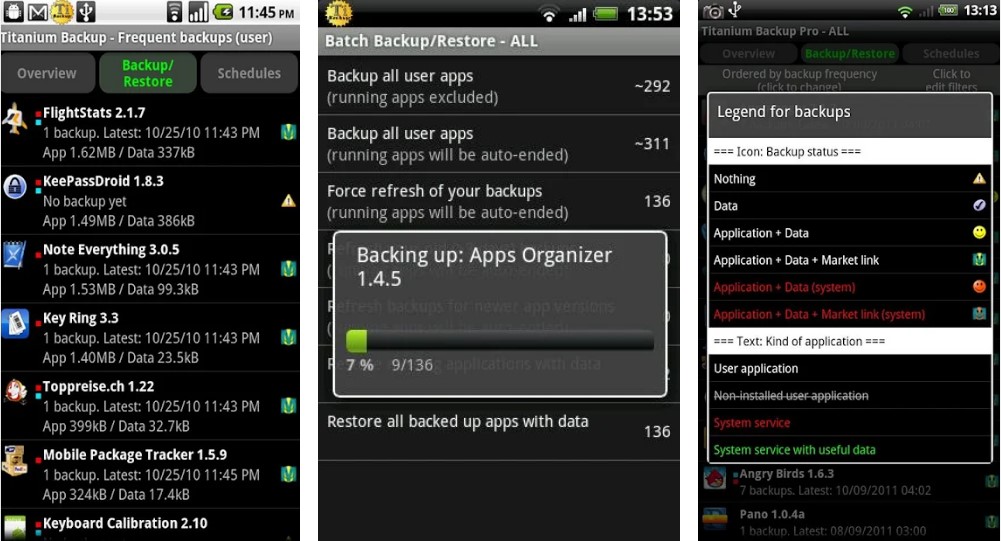 Titanium Backup from Play Store