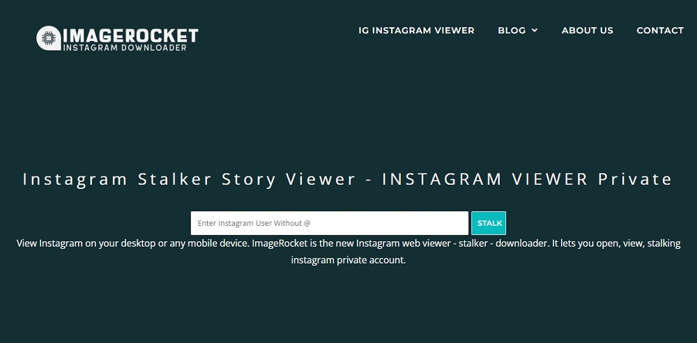 Imagerocket for Private Instagram Viewers